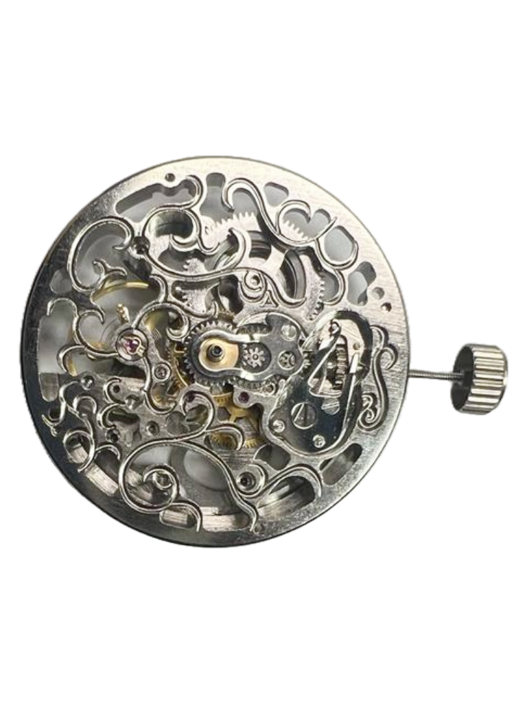 Load image into Gallery viewer, Automatic Skeleton Chinese Watch Movement G3261 3Hands Overall Height 7.5mm
