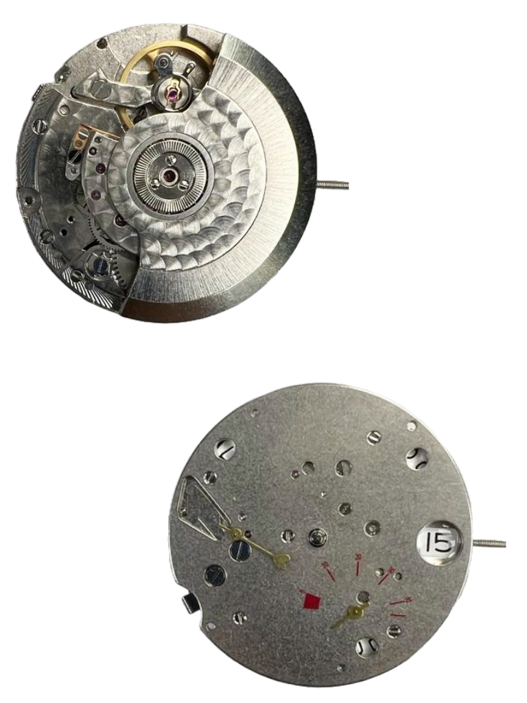 Load image into Gallery viewer, Chinese Automatic Mechanical  Watch Movement TY2530 2Hand 2EYES Date at 3:00 Overall Height 8.9mm
