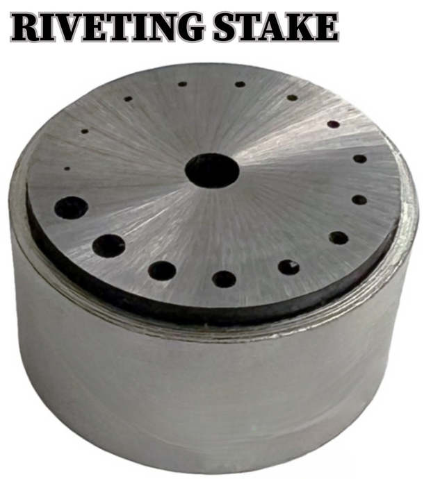 Riveting Stake Round 16-Hole Watch Die Jewelers Repair Clock and Watch Tool