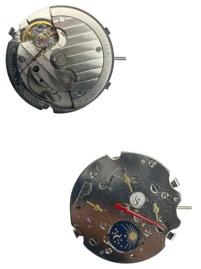 Chinese Watch Movement Automatic Mechanical TY2876 Date at 3:00, 4EYES, Sun & Moon Overall Height 8.7mm