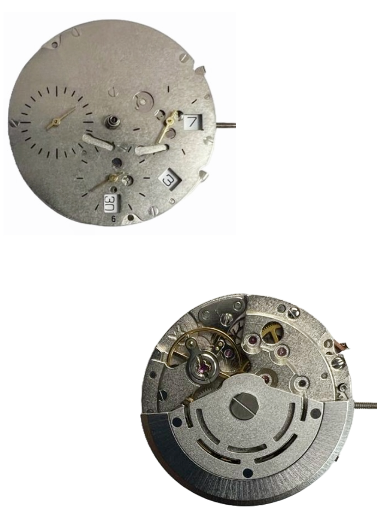 Load image into Gallery viewer, Chinese Automatic Watch Movement DG3836-4.5D 3Hands, 3Eyes, Date at 4:30, Dual time Overall Height 8.0mm
