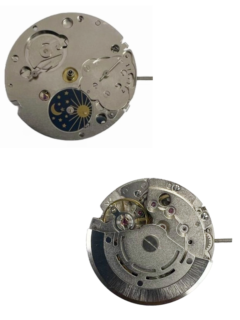 Load image into Gallery viewer, Chinese Automatic Watch Movement DG3836B 3Hands,Sun/Moon, Overall Height 8.0mm
