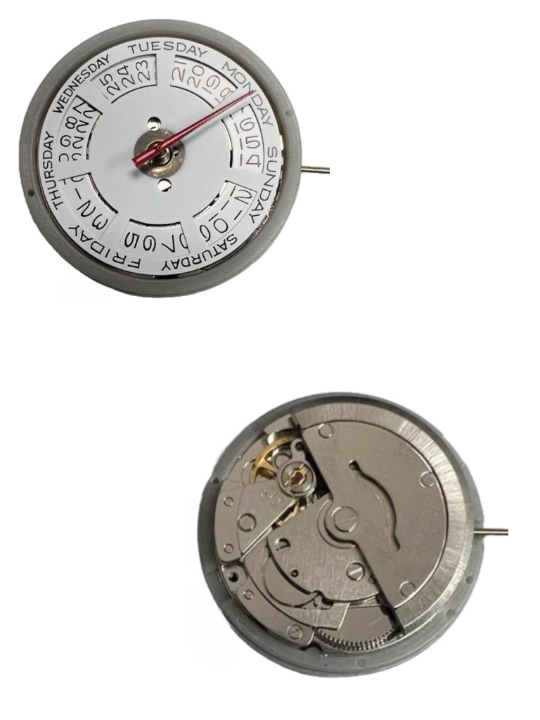 Load image into Gallery viewer, Automatic Watch Movement DG2812 3Hands, Date at 3:00 Day at 12 Overall Height 7.8mm
