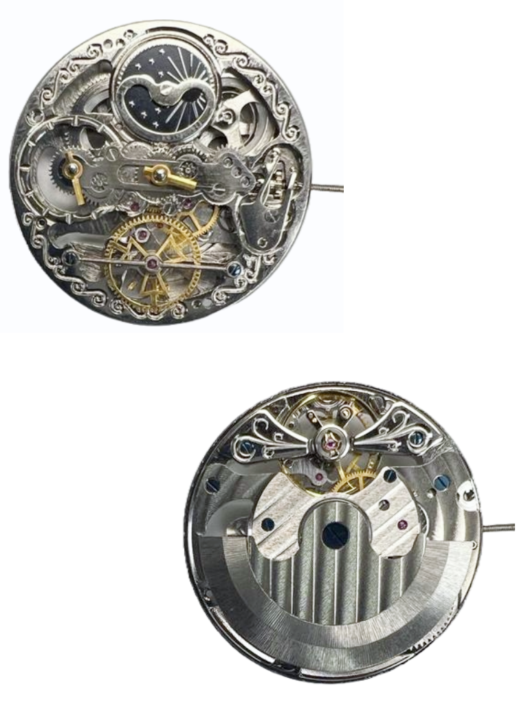 Load image into Gallery viewer, Chinese Automatic  Double Barrels Watch Movement Z-2031 2H at center Overall Height 8.7mm
