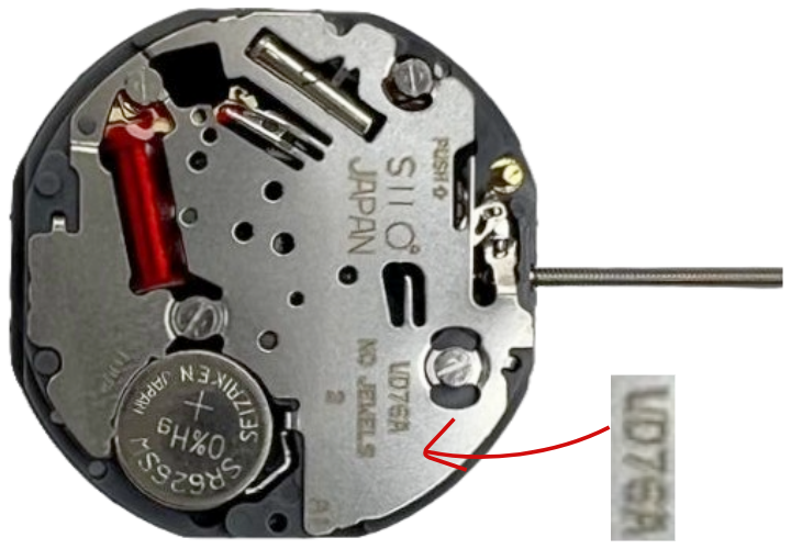 Load image into Gallery viewer, Hattori VD76 2H Seiko Quartz Watch Movement Overall Height 5.0mm
