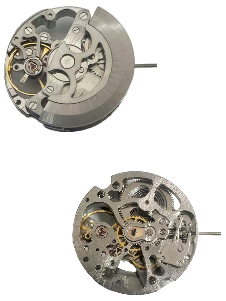 Load image into Gallery viewer, Automatic SKELETON Watch Movement 2650SSZ, 3 HANDS Overall Height 7.7mm
