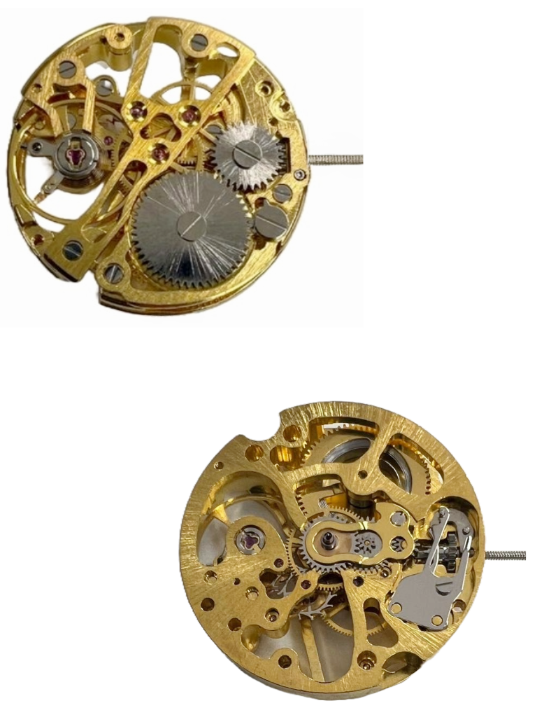 Load image into Gallery viewer, Hand Winding SKELETON Watch Movement 2650-G, 3 HANDS  Overall Height 6.0mm
