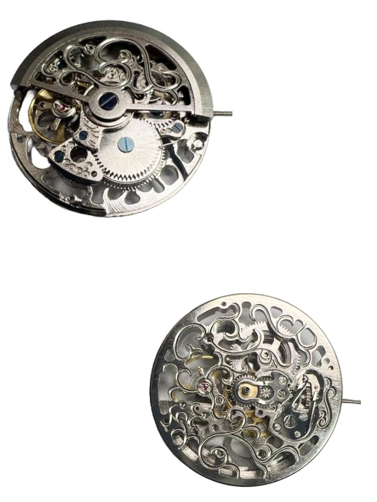 Load image into Gallery viewer, Automatic Skeleton Chinese Watch Movement G3261 3Hands Overall Height 7.5mm
