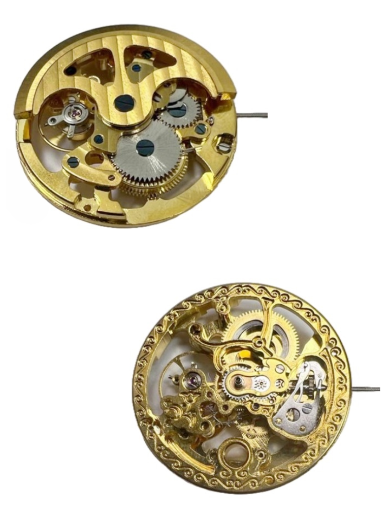 Load image into Gallery viewer, Automatic Skeleton Chinese Watch Movement G3212 3Hands Overall Height 7.6mm
