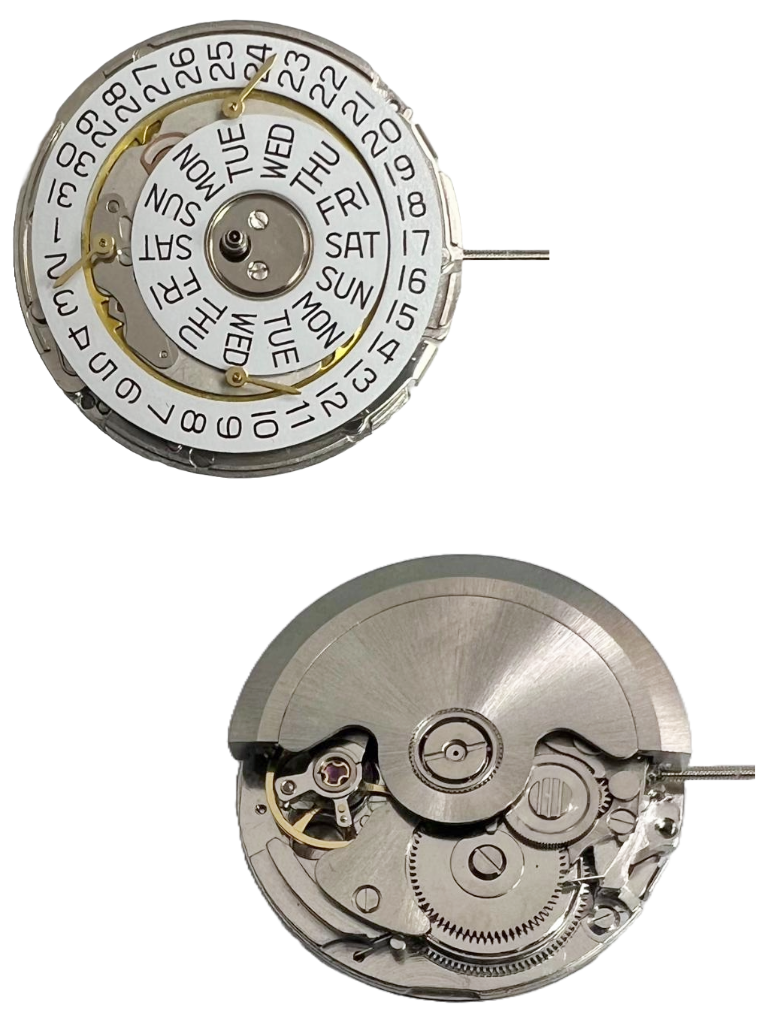 Load image into Gallery viewer, Chinese Automatic Watch Movement 2350, 3 HANDS, 3Eyes &amp; DAY/DT Overall Height 8.3mm
