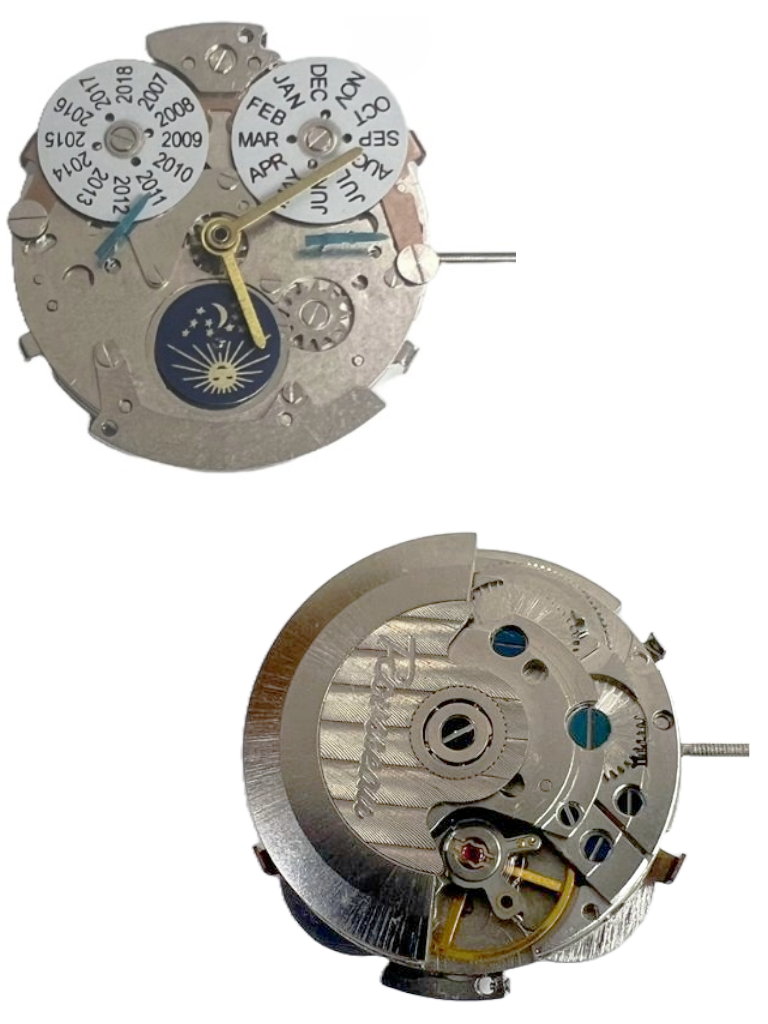 Load image into Gallery viewer, Multi-Function Automatic Watch Movement 2HR19, 3 HANDS, Moon Face at 6:00, Year/Month at 12:00
