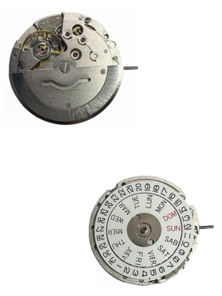 Load image into Gallery viewer, Chinese Automatic Mechanical Watch Movement DG2803 Day And Date At 3:00 Overall Height 7.7mm
