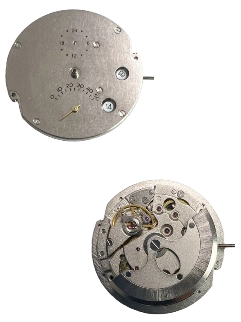 Load image into Gallery viewer, Chinese Automatic Mechanical Watch Movement DG3886 3H, 2 indicators Overall Height 8.0mm
