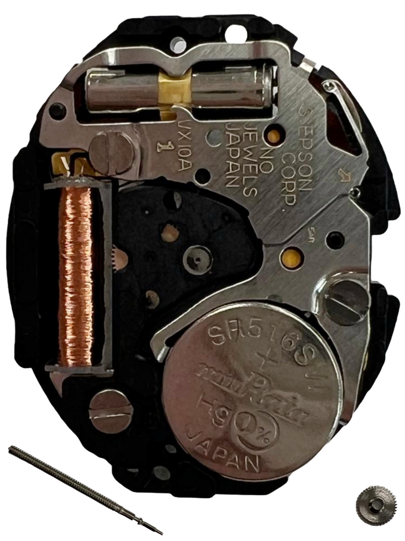 Load image into Gallery viewer, Hattori VX10 Seiko Quartz Watch Movement Japan Made Overall Height 3.3mm
