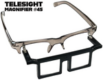 Magnifying Glasses TELESIGHT Magnifier # 45 2-1/4X, 8" DISTANCE' Half Frame