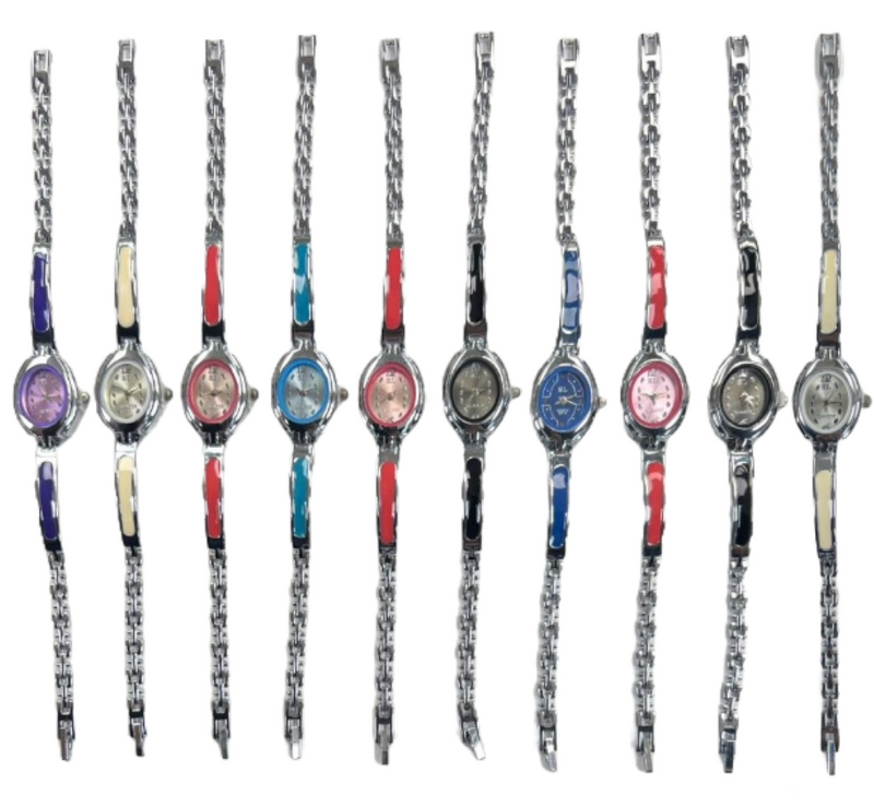 Load image into Gallery viewer, 10pcs Set Women&#39;s Fashion Steel Band A07 Quartz Multi-Color Watch Bracelet (Copy)
