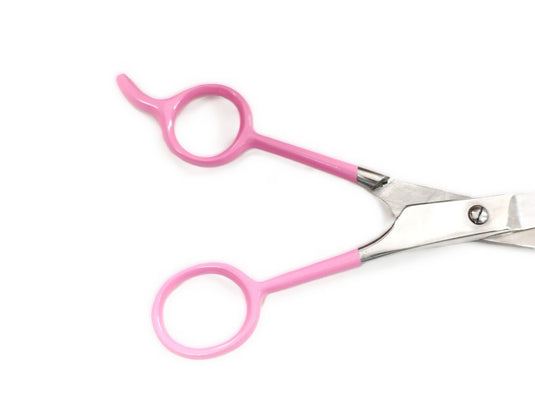 BARBER ICE TEMPERED STAINLESS STEEL STYLO CUT SHEARS/SCISSORS PINK 7.5"