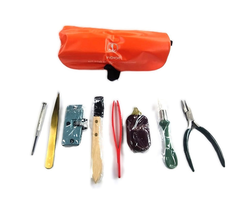 Load image into Gallery viewer, 8Pcs.Anchor tool Kit for Electronic Repair &amp; Watch Battery Changing Tools Pouch
