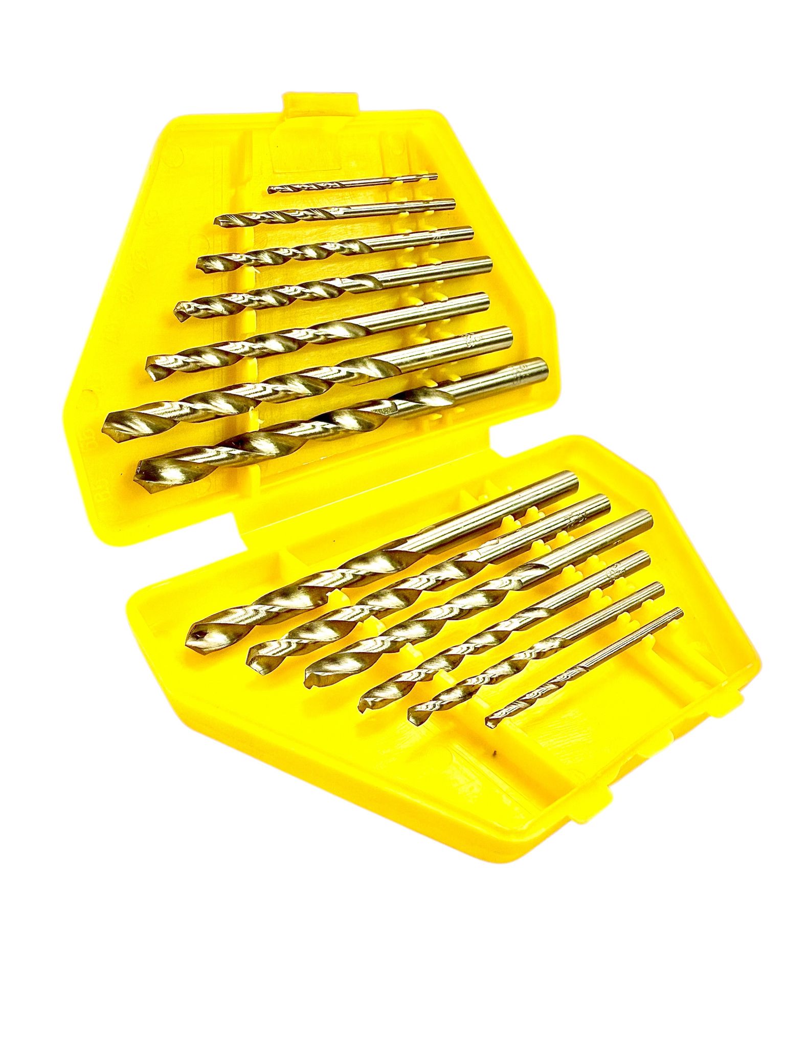 13 - Piece HSS Drill Bit Set – 1/16" to 1/4" (1.5mm to 6.5mm) - Yellow Case - Universal Jewelers & Watch Tools Inc.