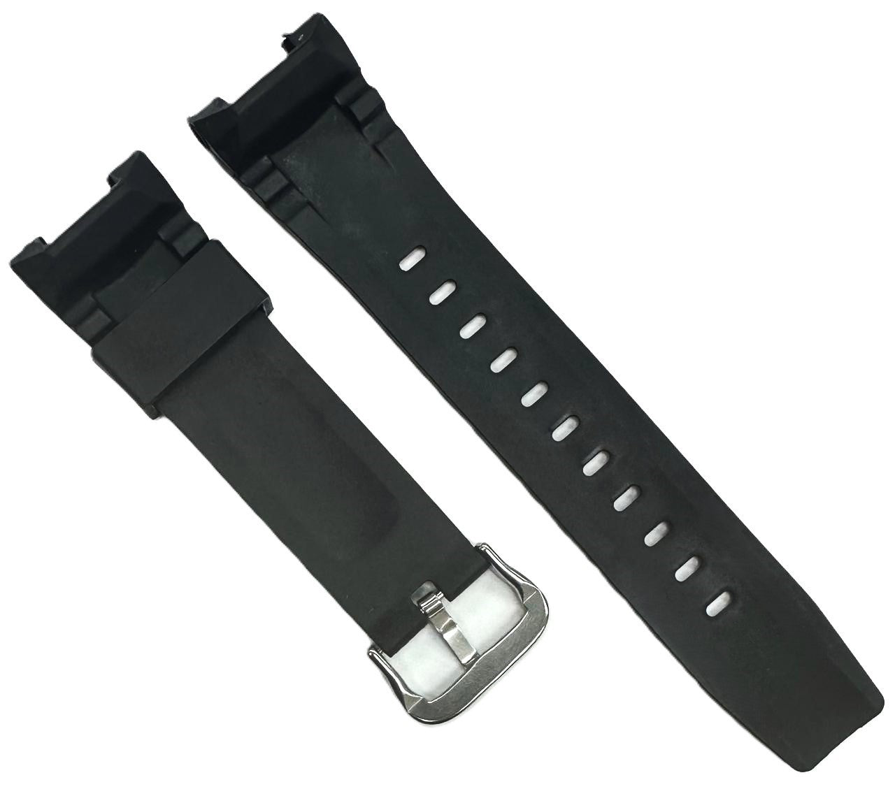 26mm Black Rubber Watch Strap for G-Shock GST-210, W110, W100, S110, S100, B100, GST-410 – HYA Series