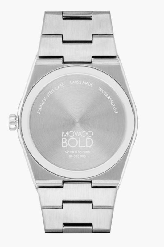 MOVADO BOLD QUEST STAINLESS STEEL WITH BLUE DIAL