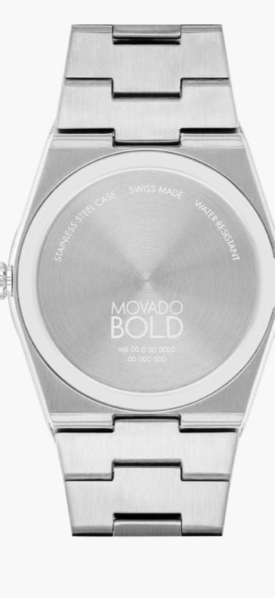 MOVADO BOLD QUEST STAINLESS STEEL WITH BLUE DIAL