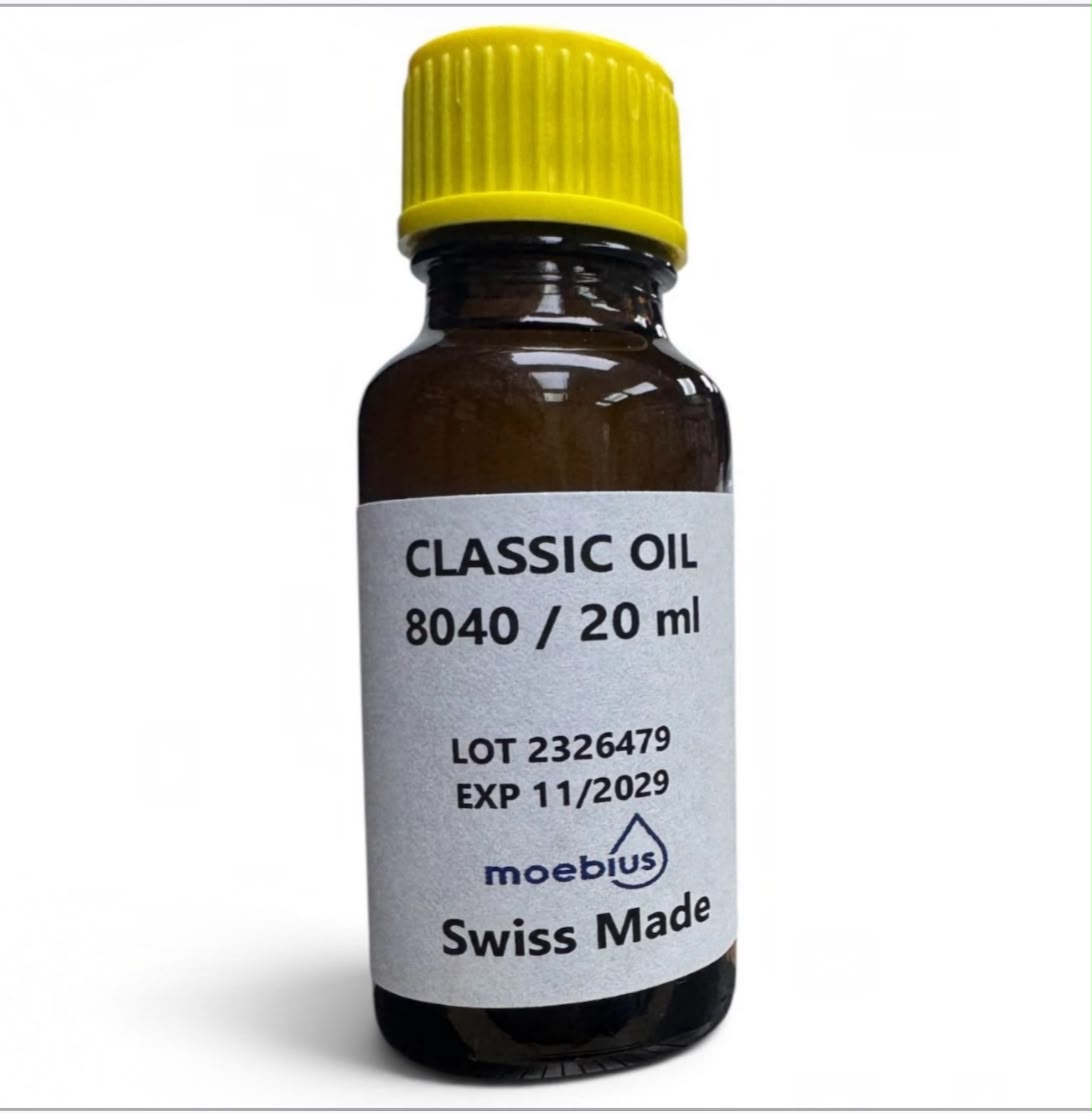 Moebius 8040 Clock Oil 20ML Swiss Made, Watchmaker Tools