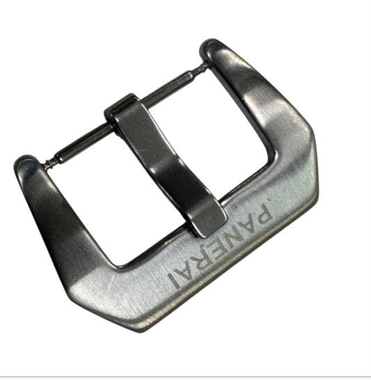 Silver Brushed Stainless Steel Straight Buckle 22mm for Panerai