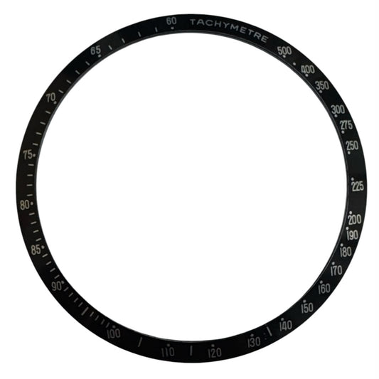 Black Watch Aluminium Bezel Ring Insert For Omega Speedmaster Tachymetre 3510.50