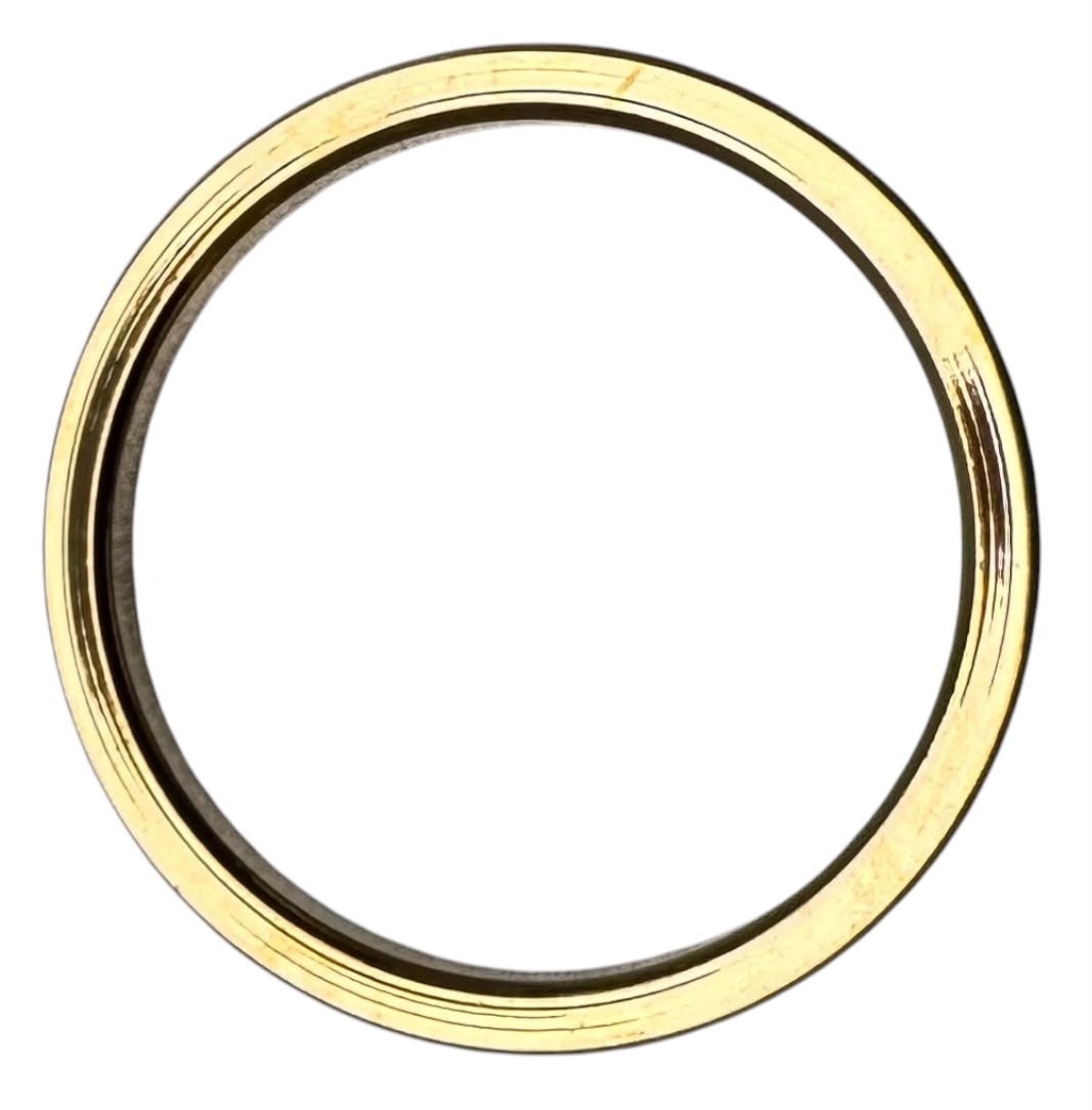 Gold Fluted Watch Bezel Ring Insert For Rolex Datejust 68273 68274 31mm Watch