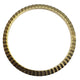 Gold Fluted Watch Bezel Ring Insert Fits Lady's Rolex Datejust 6917,69173,79163 26mm