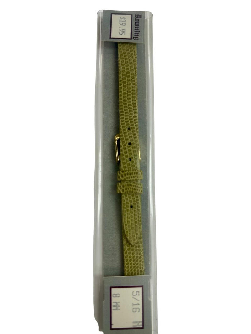 Load image into Gallery viewer, Watch Band Genuine Leather LIZARD SKIN ORIGINAL ,Stitch Less 7 INCHES GREEN
