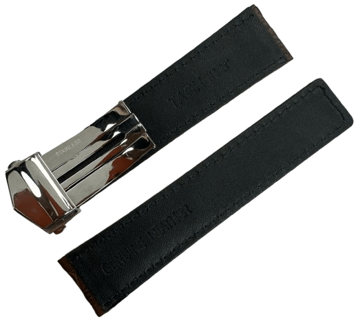 21mm Brown Alligator Grain Genuine Leather Watch Band Padded with Folding Clasp - Universal Jewelers & Watch Tools Inc.