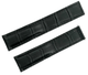22mm Black Alligator Grain Genuine Leather Watch Band with Padded - Universal Jewelers & Watch Tools Inc.