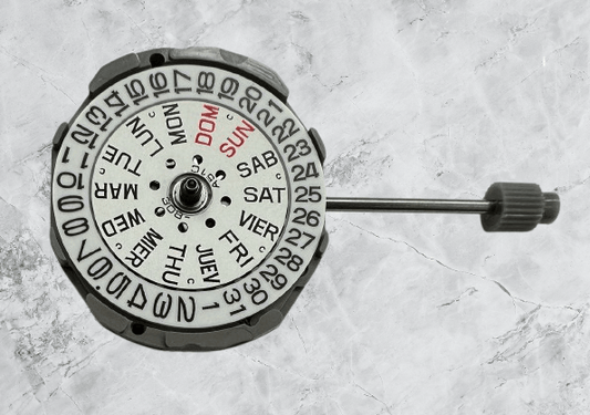 Miyota GL02DD Quartz Watch Movement – 2 Hands with Day & Date - Universal Jewelers & Watch Tools Inc.
