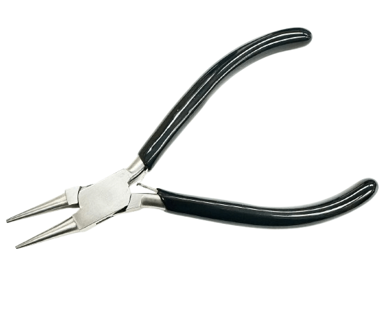 5.2" Round Nose Pliers with V - Spring – Box Joint, Non - Slip Grip for Jewelry & Wire Work - Universal Jewelers & Watch Tools Inc.