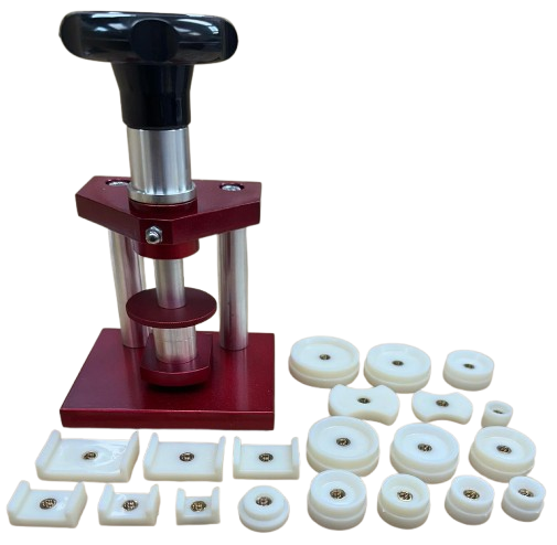 Watch Crystal & Case Back Press Tool with 20 Dies – Bezel Closer Watch Repair Kit