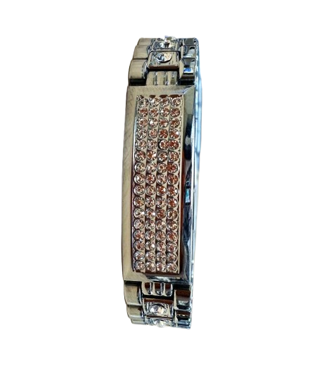 Elgin Men's Silver Watch & Matching Bracelet Set – Gold Markers | FG180016SST