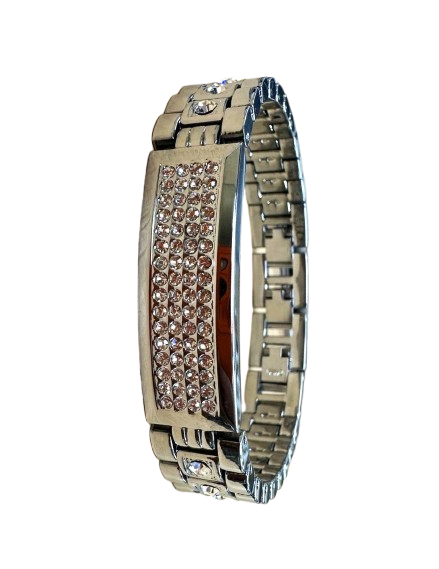 Load image into Gallery viewer, Elgin Men&#39;s Silver Watch &amp; Matching Bracelet Set – Gold Markers | FG180016SST
