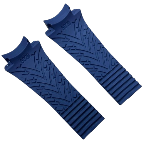 Blue Custom Rubber Watch Band for Porsche Design P6620