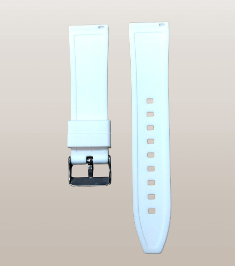 White 22mm Rubber Watch Band Strap for Gucci Watch – Replacement Sport Strap