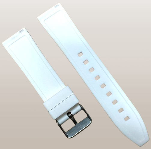 White 22mm Rubber Watch Band Strap for Gucci Watch – Replacement Sport Strap