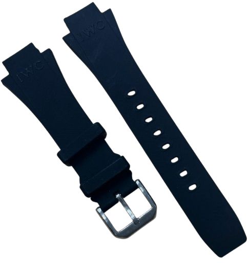 Premium IWC Silicone Watch Strap – Black Rubber Band 16.4mm | Fits Aquatimer, Ingenieur, GST Models - Universal Jewelers & Watch Tools Inc.