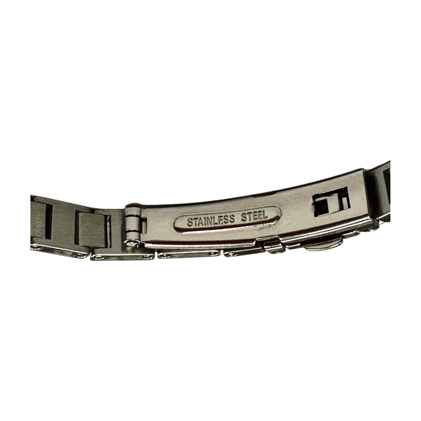 Elegant Silver - Tone Crystal Pave Bracelet with Buckle Clasp – 93.6mm Diameter - Universal Jewelers & Watch Tools Inc.