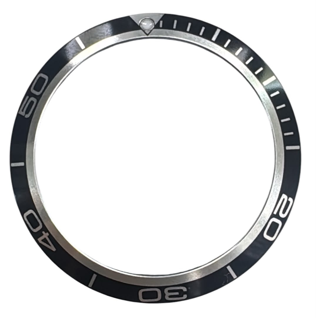 Aluminum Watch Bezel for Omega Seamaster Planet Ocean 42mm Watch Black Color