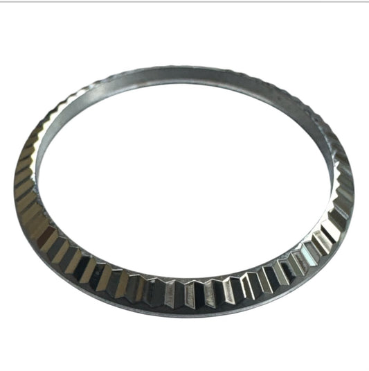 Silver Fluted Watch Ring Bezel for Tudor 92514