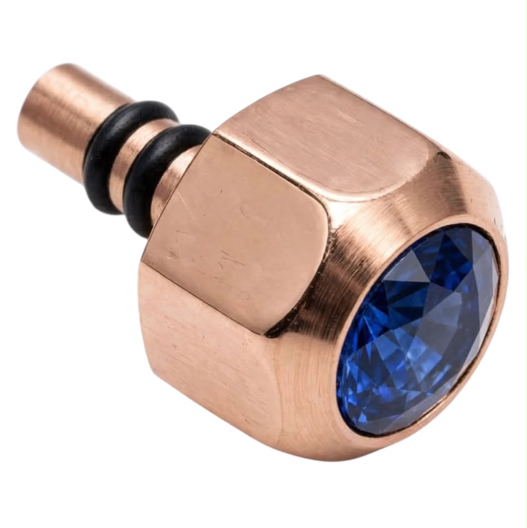 Watch Crown Size 6MM Rose Gold Made to Fit Cartier Caliber Santos