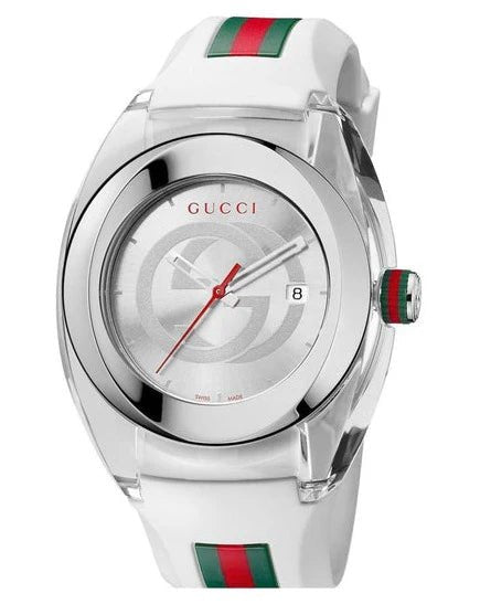GUCCI SYNC YA137102 Men's White Dial Watch – Swiss Quartz with Original Box & Booklet - Universal Jewelers & Watch Tools Inc.