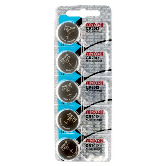 Maxell Watch Cell Batteries CR2012 New Sealed (Pack of 5)