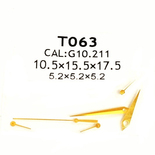 Watch Hands For Tissot Gold Fits to Caliber G10.211